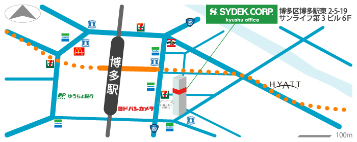 九州営業所のマップ