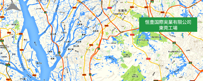 東莞のマップ